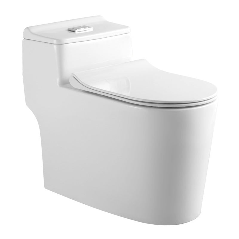 Siphon Jet Porcelain Toilet Bowl One-Piece Toilet Floor Mounted Urine Toilet Clearhalo 'Bathroom Remodel & Bathroom Fixtures' 'Home Improvement' 'home_improvement' 'home_improvement_toilets' 'Toilets & Bidets' 'Toilets' 6387042
