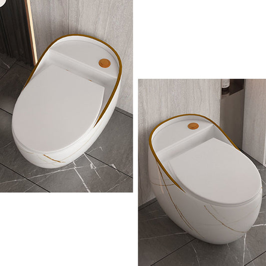 Concealed Tank Toilet Modern Siphon Jet One-Piece Toilet with Slow Close Seat Clearhalo 'Bathroom Remodel & Bathroom Fixtures' 'Home Improvement' 'home_improvement' 'home_improvement_toilets' 'Toilets & Bidets' 'Toilets' 6387085