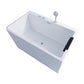 Bathroom Rectangular Bathtub White Acrylic Back to Wall Soaking Tub Tub Only Left Clearhalo 'Bathroom Remodel & Bathroom Fixtures' 'Bathtubs' 'Home Improvement' 'home_improvement' 'home_improvement_bathtubs' 'Showers & Bathtubs' 6387091