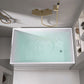Modern Corner White Acrylic Bathtub Rectangle with Drain Bath Tub for Bathroom Gold 47"L x 28"W x 24"H Without Seat Clearhalo 'Bathroom Remodel & Bathroom Fixtures' 'Bathtubs' 'Home Improvement' 'home_improvement' 'home_improvement_bathtubs' 'Showers & Bathtubs' 6387485