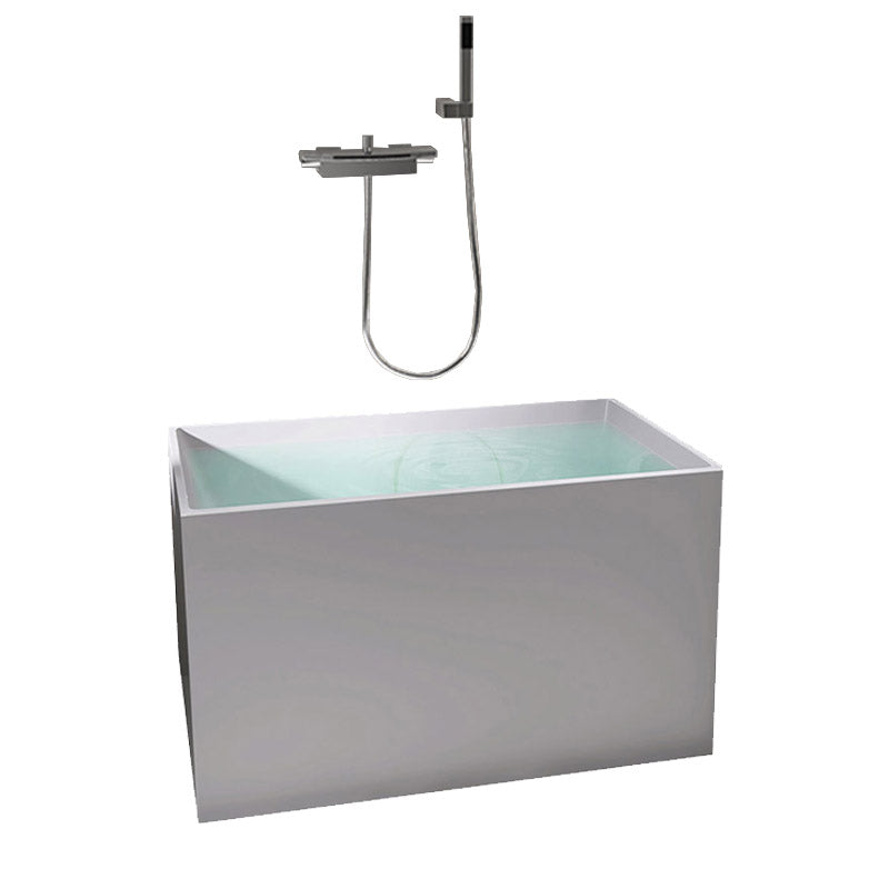 Modern Corner White Acrylic Bathtub Rectangle with Drain Bath Tub for Bathroom Silver Without Seat Clearhalo 'Bathroom Remodel & Bathroom Fixtures' 'Bathtubs' 'Home Improvement' 'home_improvement' 'home_improvement_bathtubs' 'Showers & Bathtubs' 6387493