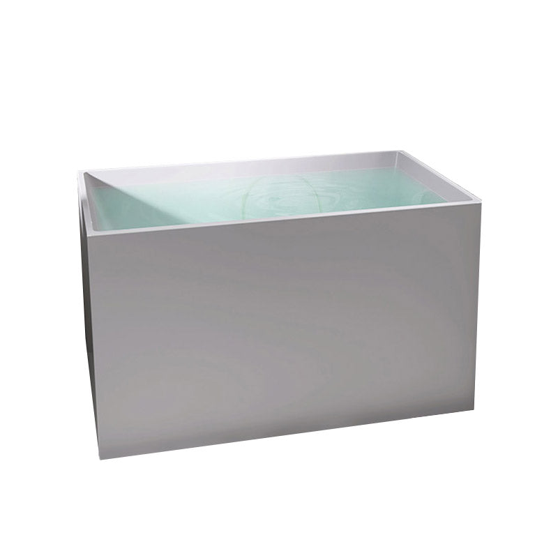 Modern Corner White Acrylic Bathtub Rectangle with Drain Bath Tub for Bathroom White Without Seat Clearhalo 'Bathroom Remodel & Bathroom Fixtures' 'Bathtubs' 'Home Improvement' 'home_improvement' 'home_improvement_bathtubs' 'Showers & Bathtubs' 6387494