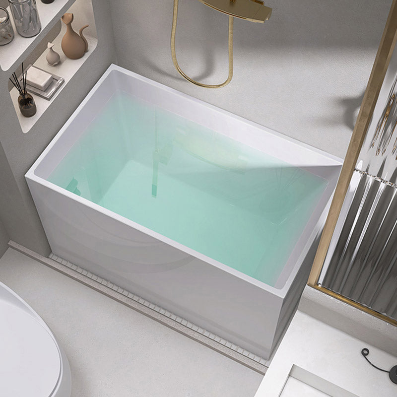 Modern Corner White Acrylic Bathtub Rectangle with Drain Bath Tub for Bathroom Clearhalo 'Bathroom Remodel & Bathroom Fixtures' 'Bathtubs' 'Home Improvement' 'home_improvement' 'home_improvement_bathtubs' 'Showers & Bathtubs' 6387505