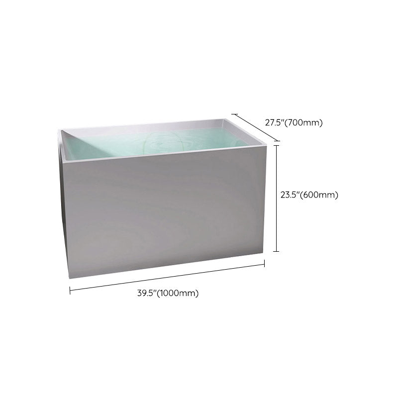 Modern Corner White Acrylic Bathtub Rectangle with Drain Bath Tub for Bathroom Clearhalo 'Bathroom Remodel & Bathroom Fixtures' 'Bathtubs' 'Home Improvement' 'home_improvement' 'home_improvement_bathtubs' 'Showers & Bathtubs' 6387507