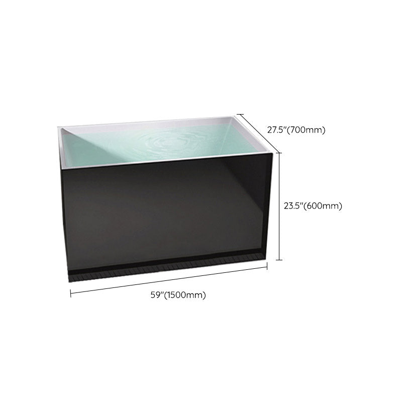 Modern Corner White Acrylic Bathtub Rectangle with Drain Bath Tub for Bathroom Clearhalo 'Bathroom Remodel & Bathroom Fixtures' 'Bathtubs' 'Home Improvement' 'home_improvement' 'home_improvement_bathtubs' 'Showers & Bathtubs' 6387530