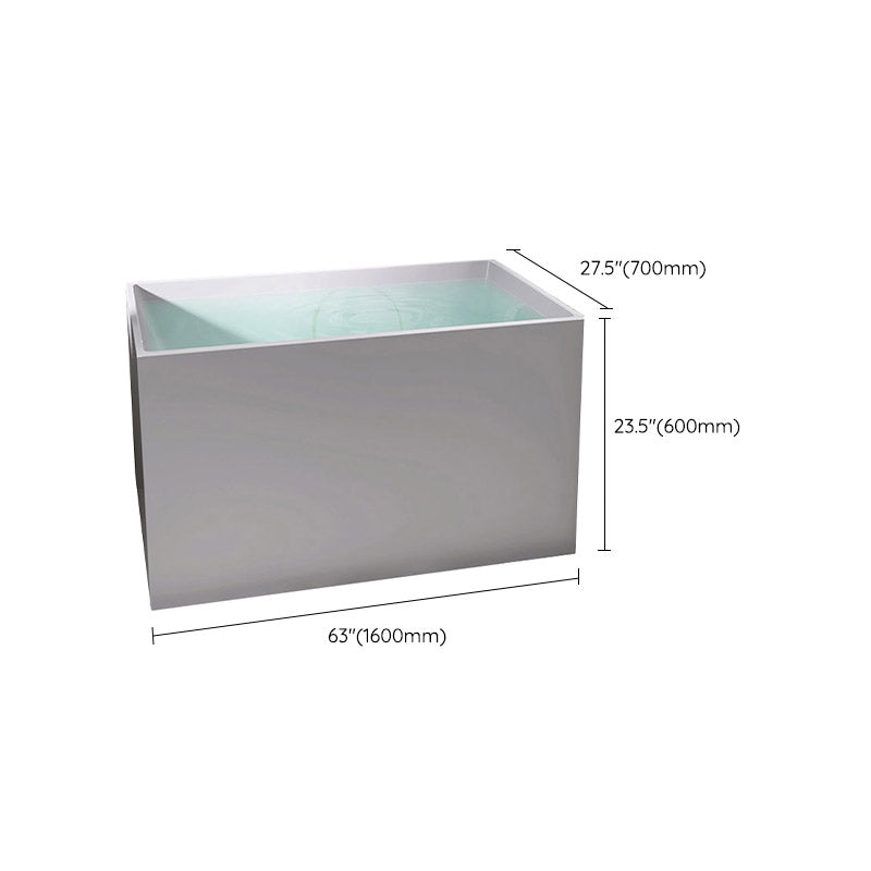 Modern Corner White Acrylic Bathtub Rectangle with Drain Bath Tub for Bathroom Clearhalo 'Bathroom Remodel & Bathroom Fixtures' 'Bathtubs' 'Home Improvement' 'home_improvement' 'home_improvement_bathtubs' 'Showers & Bathtubs' 6387531