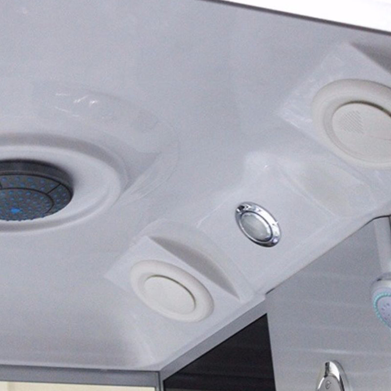 Corner Framed Shower Stall Single Sliding Tempered Glass Shower Stall Clearhalo 'Bathroom Remodel & Bathroom Fixtures' 'Home Improvement' 'home_improvement' 'home_improvement_shower_stalls_enclosures' 'Shower Stalls & Enclosures' 'shower_stalls_enclosures' 'Showers & Bathtubs' 6387726