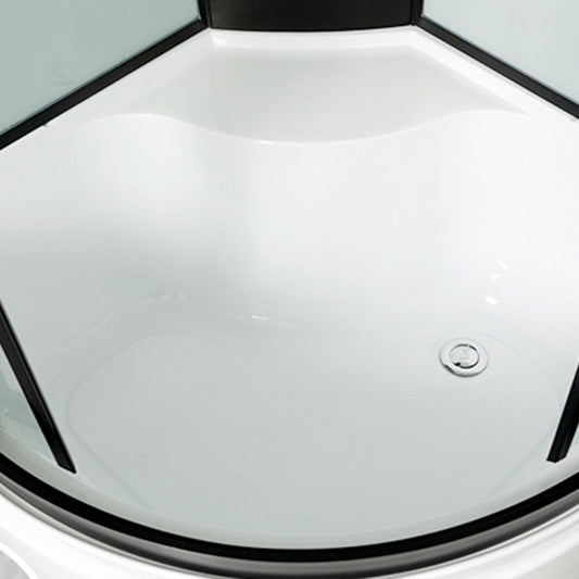 Round Tub & Shower Kit Double Sliding Tempered Glass Tub & Shower Kit Clearhalo 'Bathroom Remodel & Bathroom Fixtures' 'Home Improvement' 'home_improvement' 'home_improvement_shower_stalls_enclosures' 'Shower Stalls & Enclosures' 'shower_stalls_enclosures' 'Showers & Bathtubs' 6387846