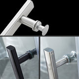 Neo-Angle Shower Kit Pivot Tempered Glass Corner Shower Kit with Fixed Panel Clearhalo 'Bathroom Remodel & Bathroom Fixtures' 'Home Improvement' 'home_improvement' 'home_improvement_shower_stalls_enclosures' 'Shower Stalls & Enclosures' 'shower_stalls_enclosures' 'Showers & Bathtubs' 6387882