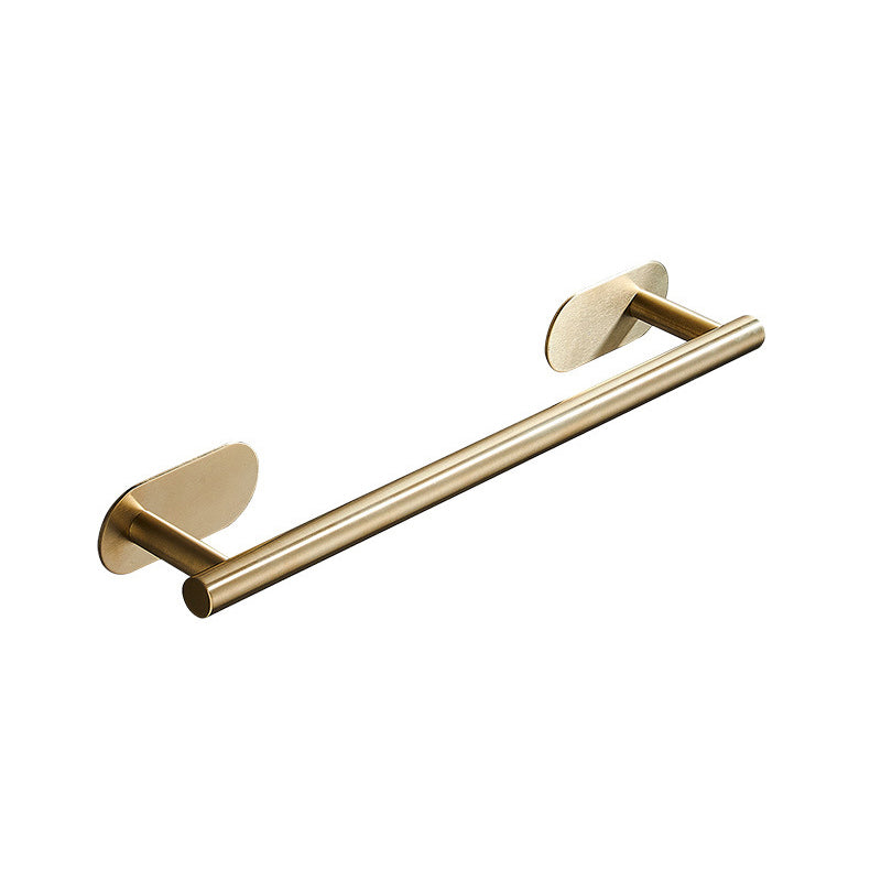 Modern Simple Metal Bathroom Accessory as Individual or as a Set in Gold Clearhalo 'Bathroom Hardware Sets' 'Bathroom Hardware' 'Bathroom Remodel & Bathroom Fixtures' 'bathroom_hardware_sets' 'Home Improvement' 'home_improvement' 'home_improvement_bathroom_hardware_sets' 6391148