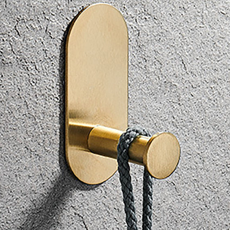 Modern Simple Metal Bathroom Accessory as Individual or as a Set in Gold Clearhalo 'Bathroom Hardware Sets' 'Bathroom Hardware' 'Bathroom Remodel & Bathroom Fixtures' 'bathroom_hardware_sets' 'Home Improvement' 'home_improvement' 'home_improvement_bathroom_hardware_sets' 6391149