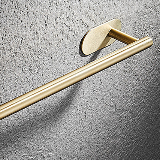 Modern Simple Metal Bathroom Accessory as Individual or as a Set in Gold Clearhalo 'Bathroom Hardware Sets' 'Bathroom Hardware' 'Bathroom Remodel & Bathroom Fixtures' 'bathroom_hardware_sets' 'Home Improvement' 'home_improvement' 'home_improvement_bathroom_hardware_sets' 6391151