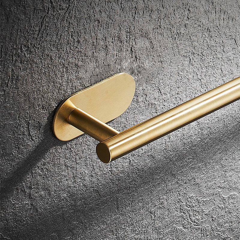Modern Simple Metal Bathroom Accessory as Individual or as a Set in Gold Clearhalo 'Bathroom Hardware Sets' 'Bathroom Hardware' 'Bathroom Remodel & Bathroom Fixtures' 'bathroom_hardware_sets' 'Home Improvement' 'home_improvement' 'home_improvement_bathroom_hardware_sets' 6391152