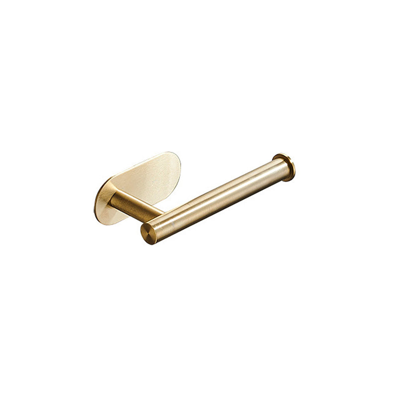 Modern Simple Metal Bathroom Accessory as Individual or as a Set in Gold Clearhalo 'Bathroom Hardware Sets' 'Bathroom Hardware' 'Bathroom Remodel & Bathroom Fixtures' 'bathroom_hardware_sets' 'Home Improvement' 'home_improvement' 'home_improvement_bathroom_hardware_sets' 6391154