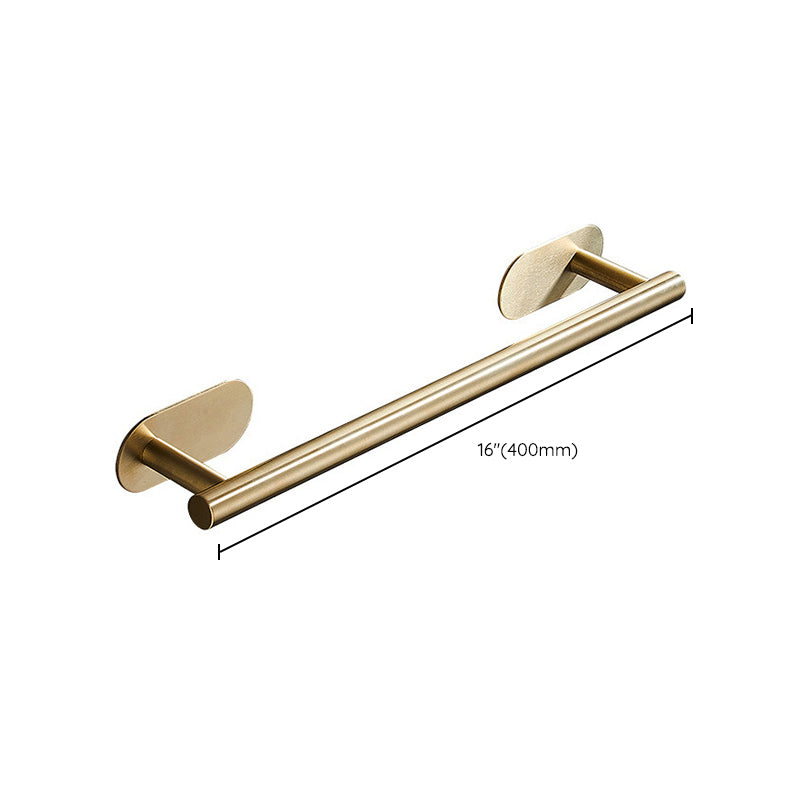 Modern Simple Metal Bathroom Accessory as Individual or as a Set in Gold Clearhalo 'Bathroom Hardware Sets' 'Bathroom Hardware' 'Bathroom Remodel & Bathroom Fixtures' 'bathroom_hardware_sets' 'Home Improvement' 'home_improvement' 'home_improvement_bathroom_hardware_sets' 6391159