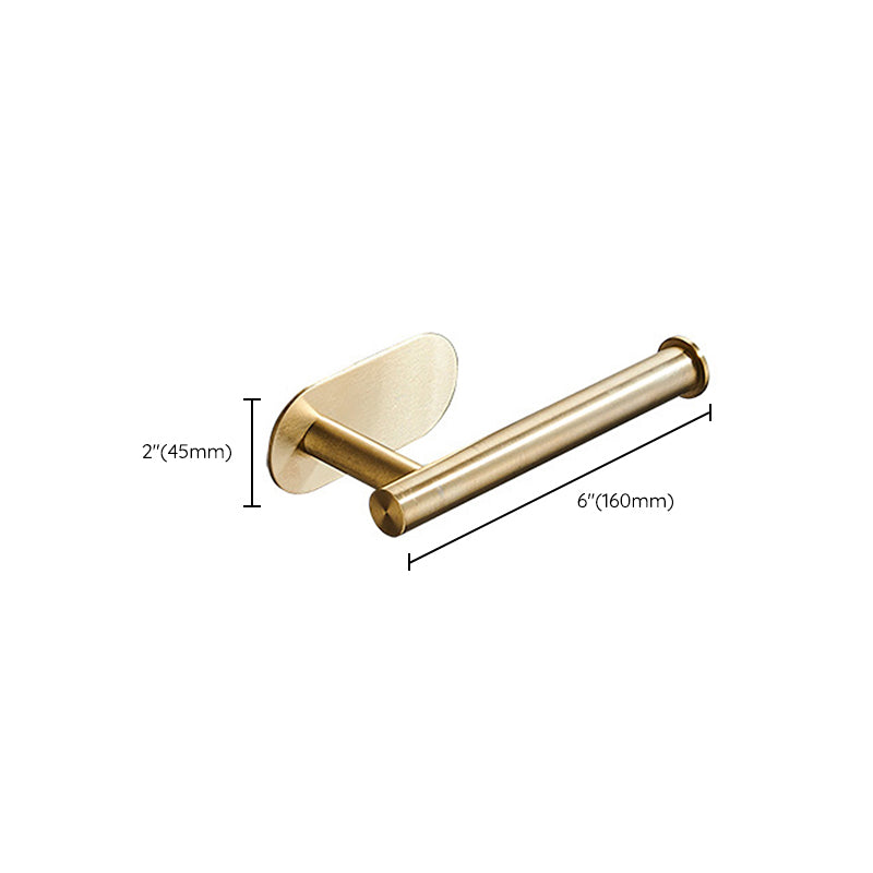 Modern Simple Metal Bathroom Accessory as Individual or as a Set in Gold Clearhalo 'Bathroom Hardware Sets' 'Bathroom Hardware' 'Bathroom Remodel & Bathroom Fixtures' 'bathroom_hardware_sets' 'Home Improvement' 'home_improvement' 'home_improvement_bathroom_hardware_sets' 6391160