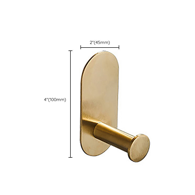 Modern Simple Metal Bathroom Accessory as Individual or as a Set in Gold Clearhalo 'Bathroom Hardware Sets' 'Bathroom Hardware' 'Bathroom Remodel & Bathroom Fixtures' 'bathroom_hardware_sets' 'Home Improvement' 'home_improvement' 'home_improvement_bathroom_hardware_sets' 6391161