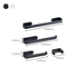 Aluminum Alloy Bathroom Set 4-piece Modern Style Bathroom Hardware Set Clearhalo 'Bathroom Hardware Sets' 'Bathroom Hardware' 'Bathroom Remodel & Bathroom Fixtures' 'bathroom_hardware_sets' 'Home Improvement' 'home_improvement' 'home_improvement_bathroom_hardware_sets' 6394240