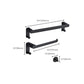Metal Bathroom Set 5-piece Modern Style Black Bathroom Hardware Set Clearhalo 'Bathroom Hardware Sets' 'Bathroom Hardware' 'Bathroom Remodel & Bathroom Fixtures' 'bathroom_hardware_sets' 'Home Improvement' 'home_improvement' 'home_improvement_bathroom_hardware_sets' 6394251