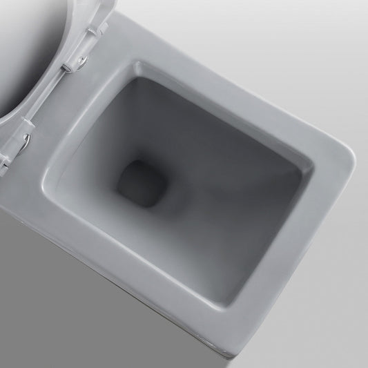 Modern Flush Toilet Ceramic Elong One-Piece Toilet with Slow Close Seat Clearhalo 'Bathroom Remodel & Bathroom Fixtures' 'Home Improvement' 'home_improvement' 'home_improvement_toilets' 'Toilets & Bidets' 'Toilets' 6398287