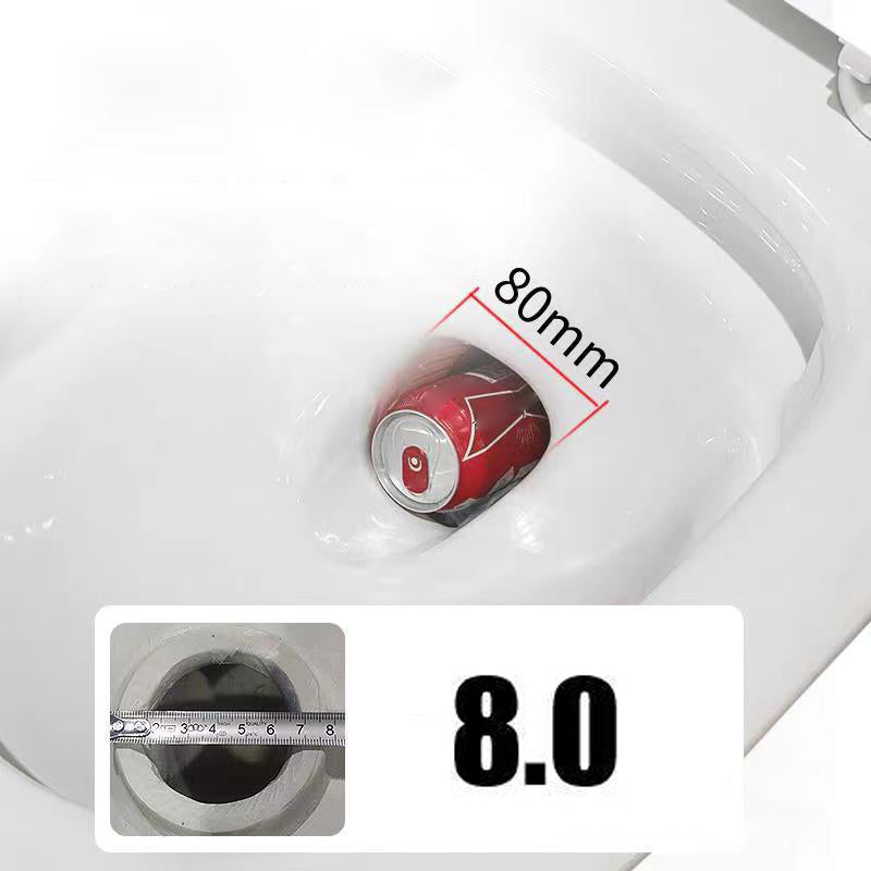 Modern Flush Toilet Ceramic Elong One-Piece Toilet with Slow Close Seat Clearhalo 'Bathroom Remodel & Bathroom Fixtures' 'Home Improvement' 'home_improvement' 'home_improvement_toilets' 'Toilets & Bidets' 'Toilets' 6398289