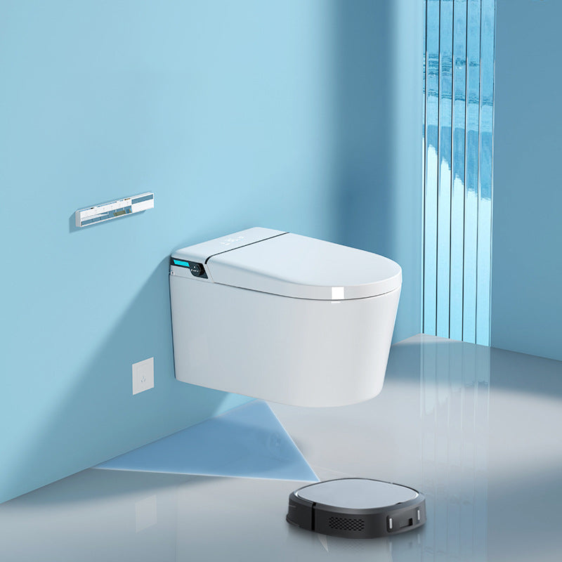 Modern Wall Mount Toilet All-In-One ABS Single Flush Toilet Bowl Clearhalo 'Bathroom Remodel & Bathroom Fixtures' 'Home Improvement' 'home_improvement' 'home_improvement_toilets' 'Toilets & Bidets' 'Toilets' 6398353