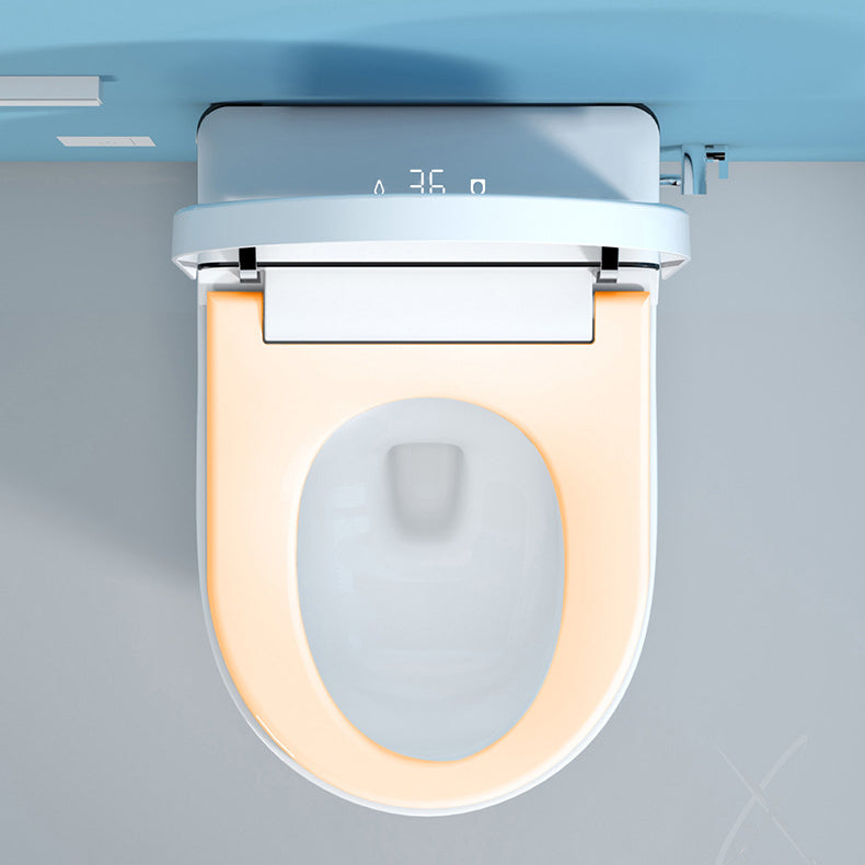 Modern Wall Mount Toilet All-In-One ABS Single Flush Toilet Bowl Clearhalo 'Bathroom Remodel & Bathroom Fixtures' 'Home Improvement' 'home_improvement' 'home_improvement_toilets' 'Toilets & Bidets' 'Toilets' 6398361