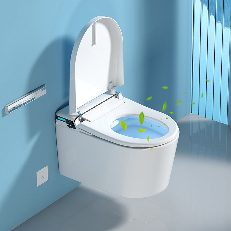 Modern Wall Mount Toilet All-In-One ABS Single Flush Toilet Bowl Clearhalo 'Bathroom Remodel & Bathroom Fixtures' 'Home Improvement' 'home_improvement' 'home_improvement_toilets' 'Toilets & Bidets' 'Toilets' 6398363