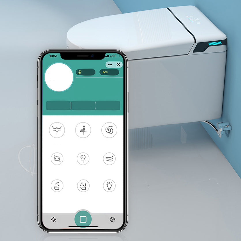 Modern Wall Mount Toilet All-In-One ABS Single Flush Toilet Bowl Clearhalo 'Bathroom Remodel & Bathroom Fixtures' 'Home Improvement' 'home_improvement' 'home_improvement_toilets' 'Toilets & Bidets' 'Toilets' 6398366