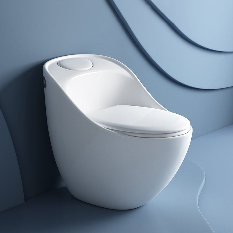 Modern Siphon Jet Urine Toilet Wall Hung Flush Toilet with Toilet Seat Clearhalo 'Bathroom Remodel & Bathroom Fixtures' 'Home Improvement' 'home_improvement' 'home_improvement_toilets' 'Toilets & Bidets' 'Toilets' 6398385