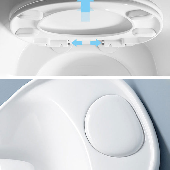 Modern Siphon Jet Urine Toilet Wall Hung Flush Toilet with Toilet Seat Clearhalo 'Bathroom Remodel & Bathroom Fixtures' 'Home Improvement' 'home_improvement' 'home_improvement_toilets' 'Toilets & Bidets' 'Toilets' 6398398