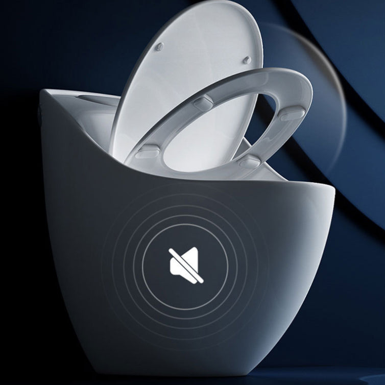 Modern Siphon Jet Urine Toilet Wall Hung Flush Toilet with Toilet Seat Clearhalo 'Bathroom Remodel & Bathroom Fixtures' 'Home Improvement' 'home_improvement' 'home_improvement_toilets' 'Toilets & Bidets' 'Toilets' 6398400