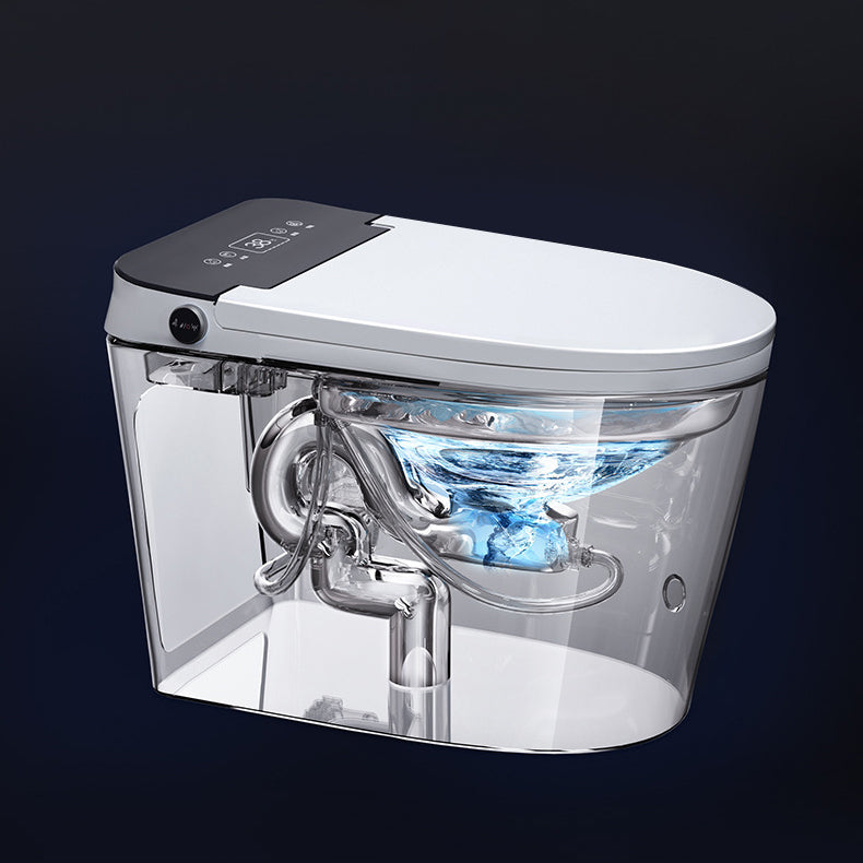 Modern Floor Mount Toilet Bowl White Toilet with Seat for Bathroom Clearhalo 'Bathroom Remodel & Bathroom Fixtures' 'Home Improvement' 'home_improvement' 'home_improvement_toilets' 'Toilets & Bidets' 'Toilets' 6398412