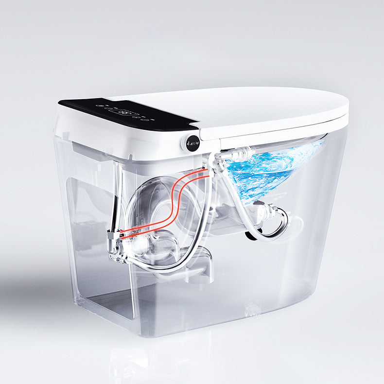 Modern Floor Mount Toilet Bowl White Toilet with Seat for Bathroom Clearhalo 'Bathroom Remodel & Bathroom Fixtures' 'Home Improvement' 'home_improvement' 'home_improvement_toilets' 'Toilets & Bidets' 'Toilets' 6398413