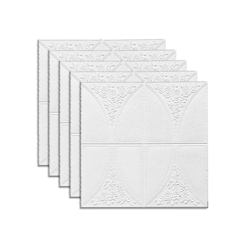 Modern Wall Paneling Peel and Stick Soundproof Wall Ceiling for Living Room Distressed White Clearhalo 'Flooring 'Home Improvement' 'home_improvement' 'home_improvement_wall_paneling' 'Wall Paneling' 'wall_paneling' 'Walls & Ceilings' Walls and Ceiling' 6398694