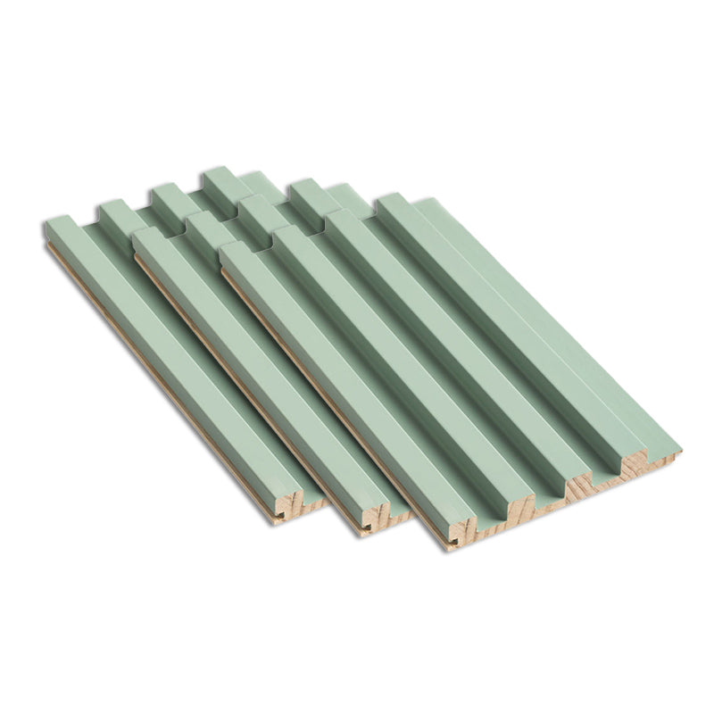 Modern Wall Plank Solid Wood Staple Waterproof Indoor Backsplash Panels Green Clearhalo 'Flooring 'Home Improvement' 'home_improvement' 'home_improvement_wall_paneling' 'Wall Paneling' 'wall_paneling' 'Walls & Ceilings' Walls and Ceiling' 6398776