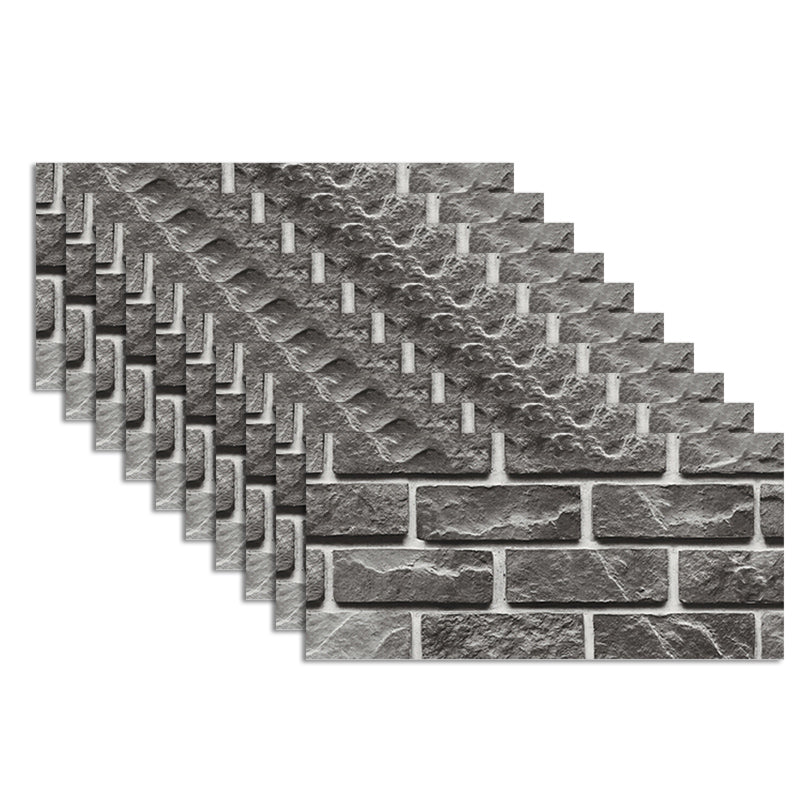 Industrial Antique Wall Panel Peel and Stick Waterproof Wall Ceiling for Living Room Black Clearhalo 'Flooring 'Home Improvement' 'home_improvement' 'home_improvement_wall_paneling' 'Wall Paneling' 'wall_paneling' 'Walls & Ceilings' Walls and Ceiling' 6398800