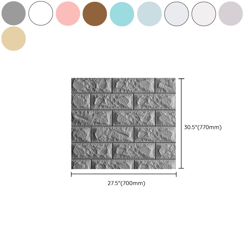 Modern Plain Wall Access Panel Peel and Stick 3D Embossed Wall Ceiling Clearhalo 'Flooring 'Home Improvement' 'home_improvement' 'home_improvement_wall_paneling' 'Wall Paneling' 'wall_paneling' 'Walls & Ceilings' Walls and Ceiling' 6398934