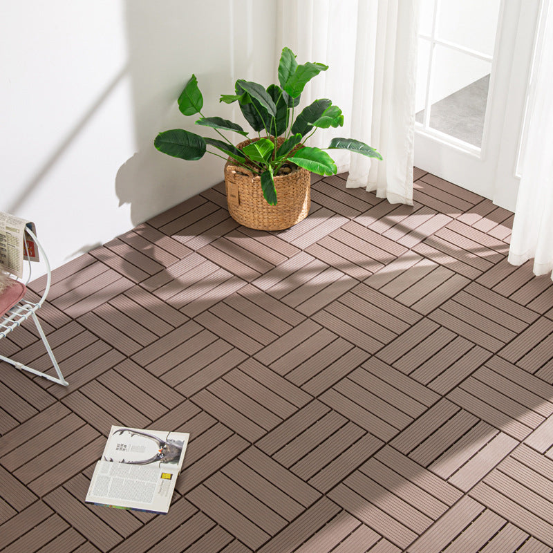 Outdoors Waterproof Laminate Flooring Dark Slip Resistant Laminate Clearhalo 'Flooring 'Home Improvement' 'home_improvement' 'home_improvement_laminate_flooring' 'Laminate Flooring' 'laminate_flooring' Walls and Ceiling' 6399004