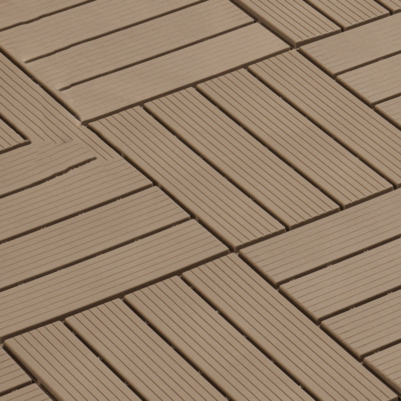 Outdoors Waterproof Laminate Flooring Dark Slip Resistant Laminate Dark Khaki Clearhalo 'Flooring 'Home Improvement' 'home_improvement' 'home_improvement_laminate_flooring' 'Laminate Flooring' 'laminate_flooring' Walls and Ceiling' 6399005