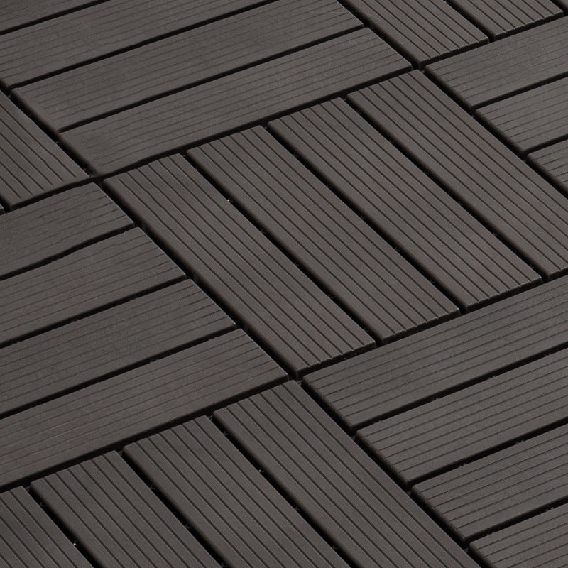 Outdoors Waterproof Laminate Flooring Dark Slip Resistant Laminate Dark Gray Clearhalo 'Flooring 'Home Improvement' 'home_improvement' 'home_improvement_laminate_flooring' 'Laminate Flooring' 'laminate_flooring' Walls and Ceiling' 6399009