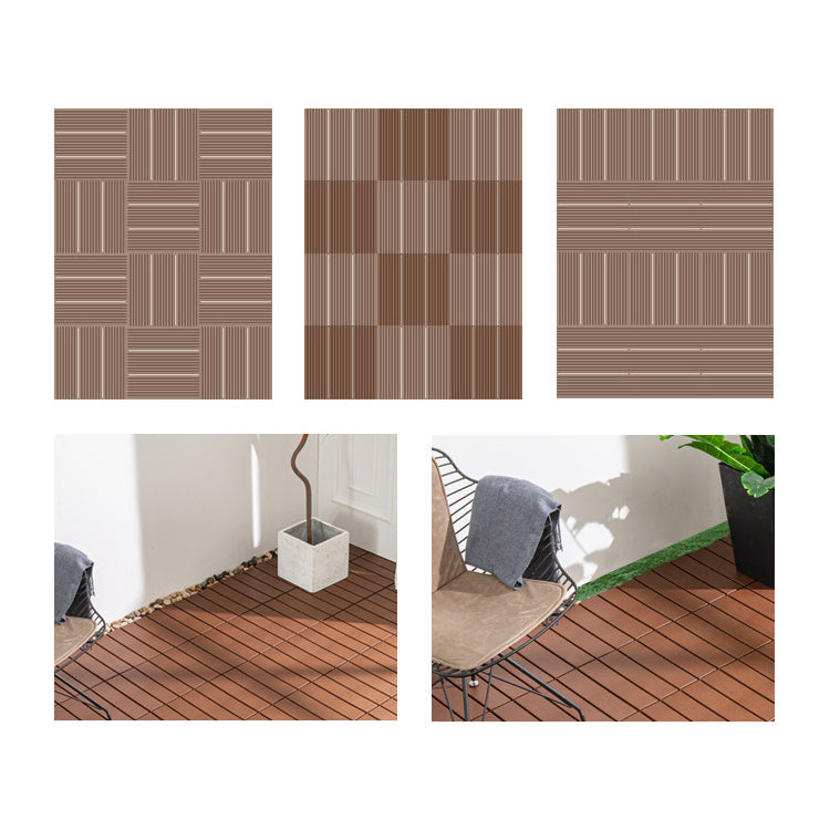 Outdoors Waterproof Laminate Flooring Dark Slip Resistant Laminate Clearhalo 'Flooring 'Home Improvement' 'home_improvement' 'home_improvement_laminate_flooring' 'Laminate Flooring' 'laminate_flooring' Walls and Ceiling' 6399011