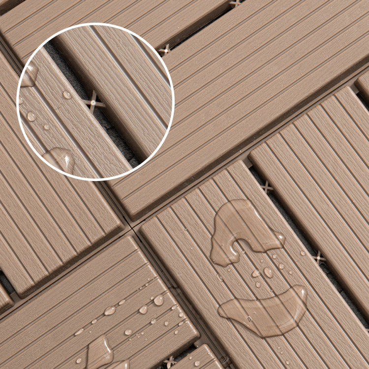 Outdoors Waterproof Laminate Flooring Dark Slip Resistant Laminate Clearhalo 'Flooring 'Home Improvement' 'home_improvement' 'home_improvement_laminate_flooring' 'Laminate Flooring' 'laminate_flooring' Walls and Ceiling' 6399013