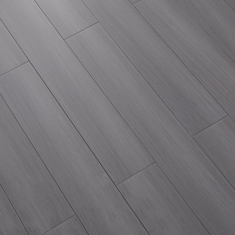 Contemporary Wooden Laminate Flooring Slip Resistant Laminate Plank Flooring Dark Gray Clearhalo 'Flooring 'Home Improvement' 'home_improvement' 'home_improvement_laminate_flooring' 'Laminate Flooring' 'laminate_flooring' Walls and Ceiling' 6399091