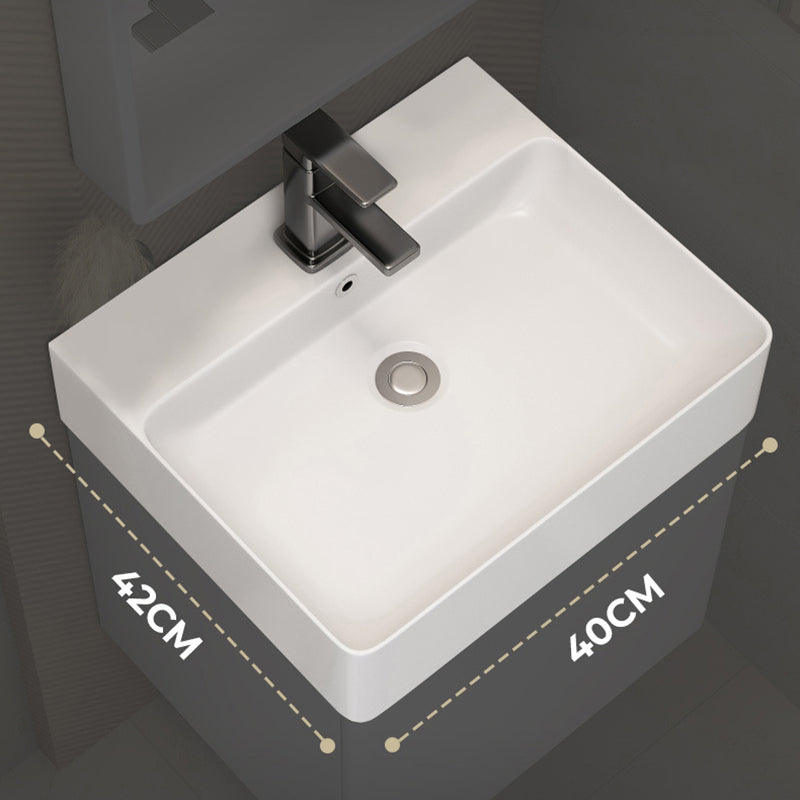 Modern Wooden Sink Vanity White Wall Mount Bathroom Vanity Cabinet with Mirror Clearhalo 'Bathroom Remodel & Bathroom Fixtures' 'Bathroom Vanities' 'bathroom_vanities' 'Home Improvement' 'home_improvement' 'home_improvement_bathroom_vanities' 6399131