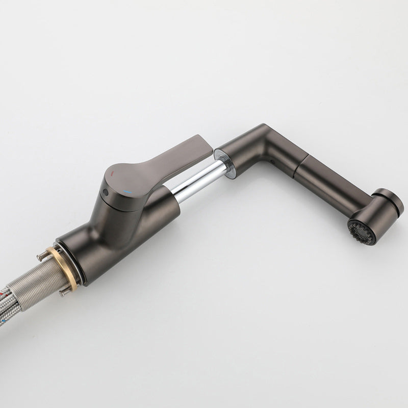 Single Lever Handle Faucets Contemporary Centerset Faucets for Bathroom Clearhalo 'Bathroom Remodel & Bathroom Fixtures' 'Bathroom Sinks & Faucet Components' 'Bathroom Sinks' 'bathroom_sink' 'Home Improvement' 'home_improvement' 'home_improvement_bathroom_sink' 6399232