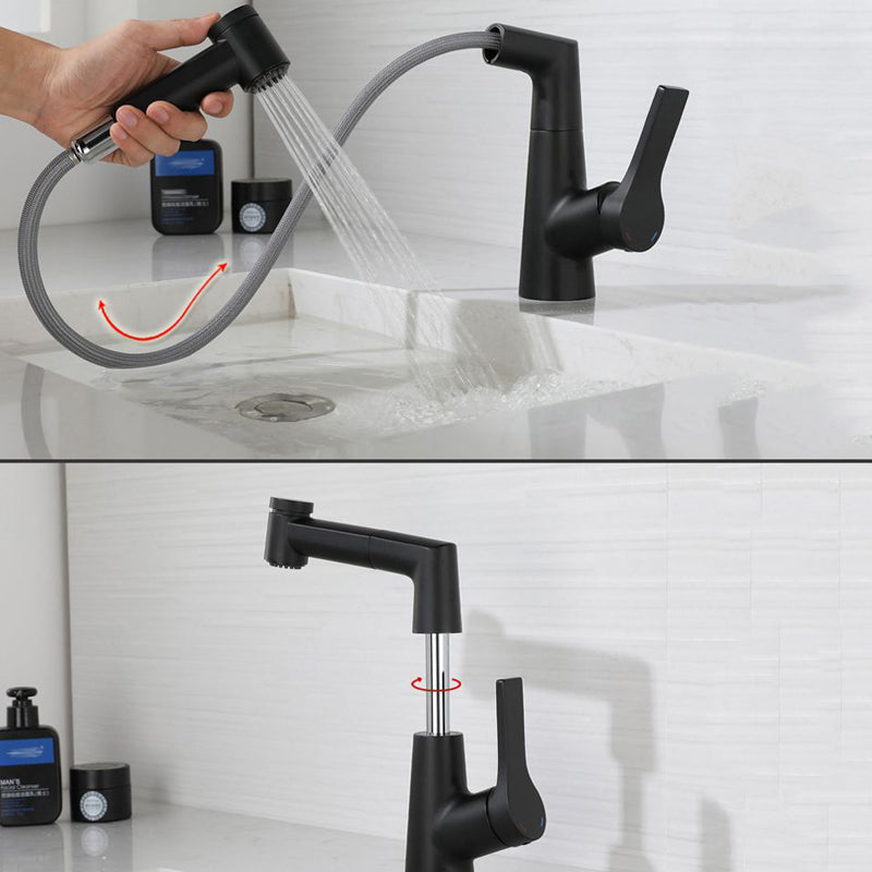 Single Lever Handle Faucets Contemporary Centerset Faucets for Bathroom Clearhalo 'Bathroom Remodel & Bathroom Fixtures' 'Bathroom Sinks & Faucet Components' 'Bathroom Sinks' 'bathroom_sink' 'Home Improvement' 'home_improvement' 'home_improvement_bathroom_sink' 6399243