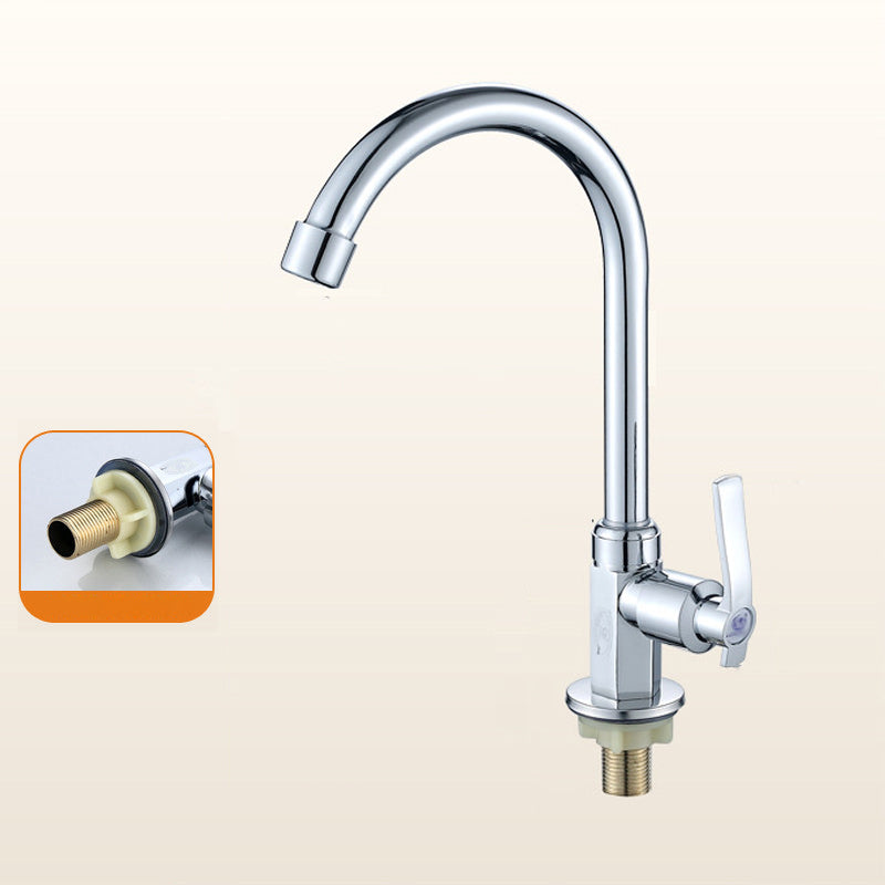 Modern Pull down Water Filler 1-Lever High Arch Kitchen Faucet with Deck Plate Clearhalo 'Home Improvement' 'home_improvement' 'home_improvement_kitchen_faucets' 'Kitchen Faucets' 'Kitchen Remodel & Kitchen Fixtures' 'Kitchen Sinks & Faucet Components' 'kitchen_faucets' 6399294
