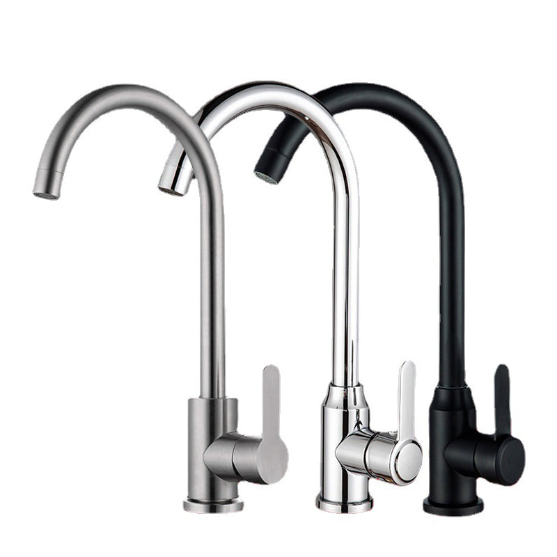 Modern Bar Faucet Stainless Steel Lever Handles with Accessories Bridge Kitchen Faucet Clearhalo 'Home Improvement' 'home_improvement' 'home_improvement_kitchen_faucets' 'Kitchen Faucets' 'Kitchen Remodel & Kitchen Fixtures' 'Kitchen Sinks & Faucet Components' 'kitchen_faucets' 6399317