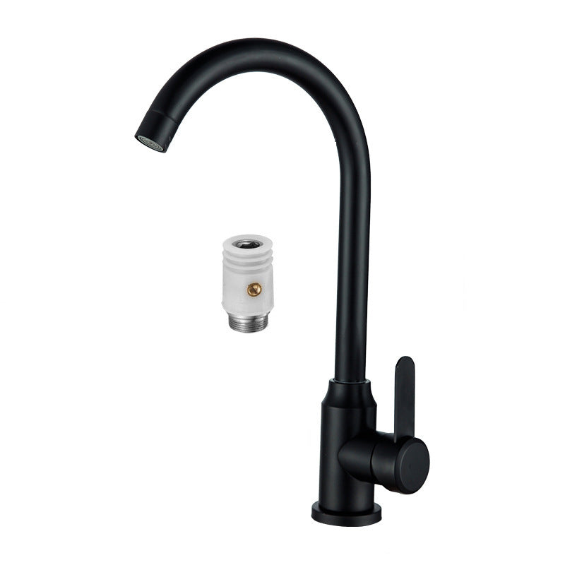 Modern Bar Faucet Stainless Steel Lever Handles with Accessories Bridge Kitchen Faucet Black Clearhalo 'Home Improvement' 'home_improvement' 'home_improvement_kitchen_faucets' 'Kitchen Faucets' 'Kitchen Remodel & Kitchen Fixtures' 'Kitchen Sinks & Faucet Components' 'kitchen_faucets' 6399319